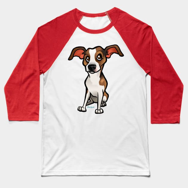 Miso (Beagle) Baseball T-Shirt by binarygod